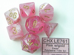 7 Easter Pink w/Gold Dice Block - CHXLE761