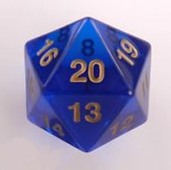 Jumbo Spindown D20 55mm Sapphire w/Gold