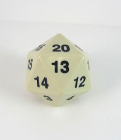 Jumbo Spindown D20 55mm White