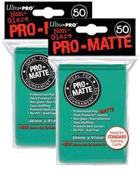 100ct Pro-Matte Aqua Standard Deck Protectors