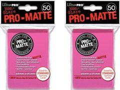 100ct Pro-Matte Bright Pink Standard Deck Protectors