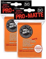 100ct Pro-Matte Orange Standard Deck Protectors