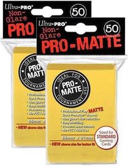 100ct Pro-Matte Yellow Standard Deck Protectors