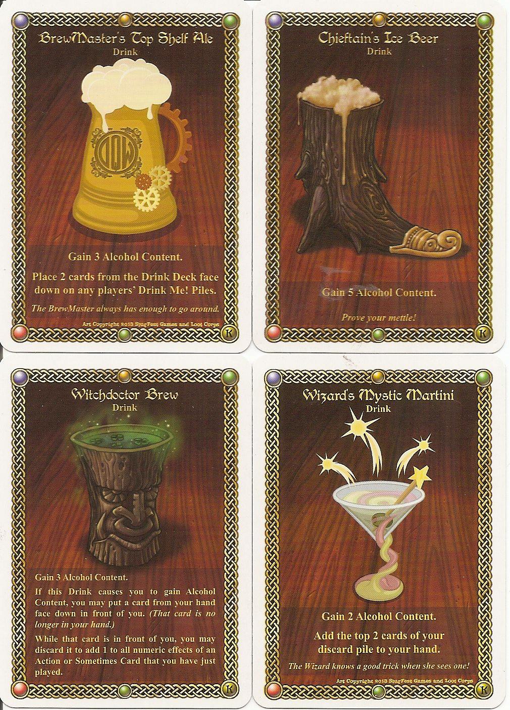 The Red Dragon Inn: Kickstarter Drink Cards