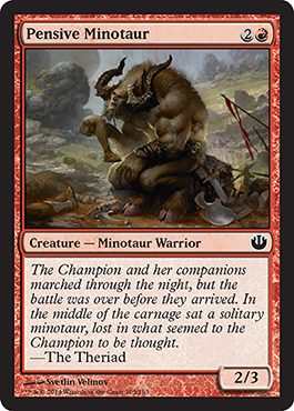 Pensive Minotaur