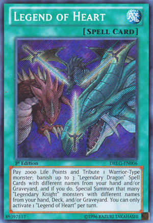 Legend of Heart - DRLG-EN006 - Secret Rare - 1st Edition