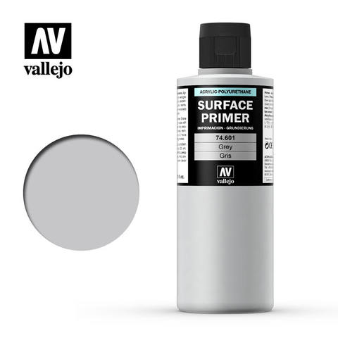 Vallejo Surface Primer - Grey - VAL74601 - 200ml