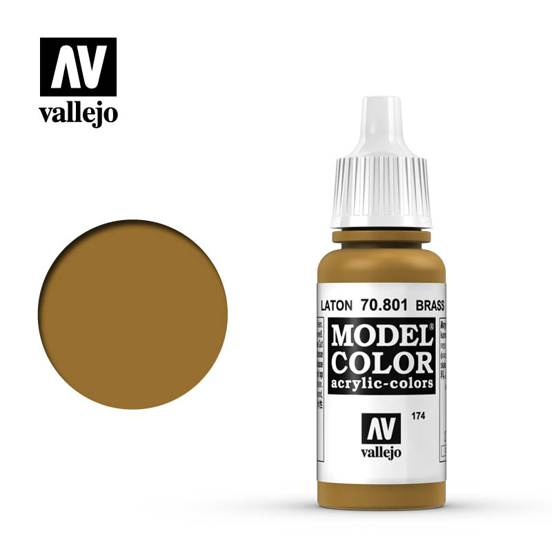 Vallejo Model Color - Brass -  VAL70801 - 17ml