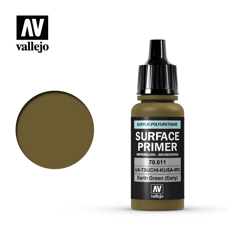 Vallejo Surface Primer - Earth Green - VAL70611 - 17ml