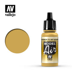 Vallejo Model Air - US Interior Yellow, - VAL71107 - 17ml