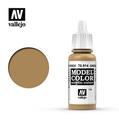 VAL70914 Vallejo Model Color Green Ochre 17ml (119)