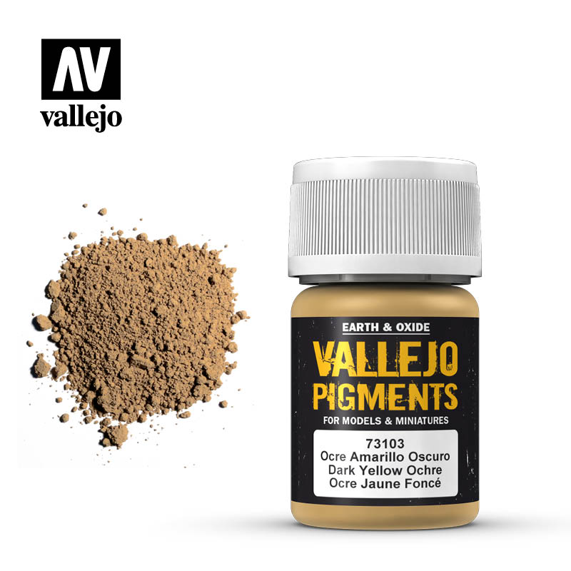 Vallejo Pigments - Dark Yellow Ochre - VAL73103 - 17ml