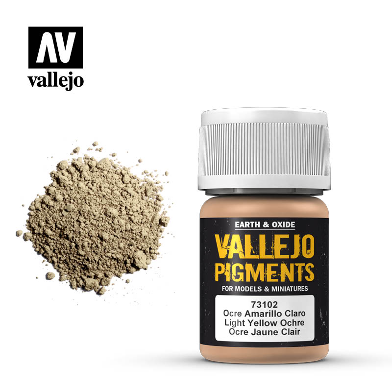 Vallejo Pigments - Light Yellow Ochre - VAL73102 - 17ml