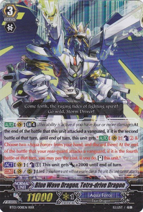 Blue Wave Dragon, Tetra-drive Dragon - BT13/008EN - RRR Blue Wave Dragon, Tetra-drive Dragon - BT13/008EN - RRR