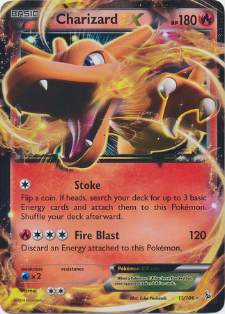 Charizard EX - 11/106 - Holo Rare EX