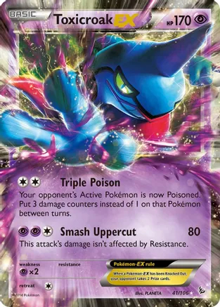 Toxicroak EX - 41/106 - Holo Rare EX