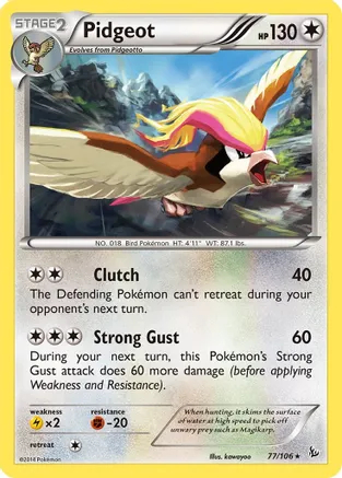 Pidgeot - 77/106 - Rare