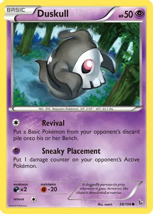 Duskull - 38/106 - Common - Reverse Holo