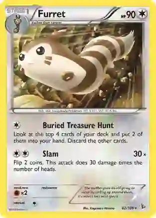 Furret - 82/106 - Rare - Reverse Holo