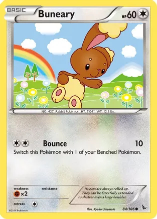 Buneary - 84/106 - Common - Reverse Holo