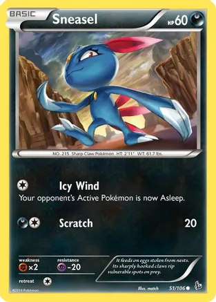 Sneasel - 51/106 - Common - Reverse Holo