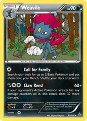 Weavile - 52/106 - Rare - Reverse Holo