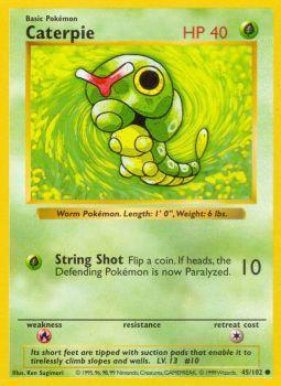 Caterpie - 45/102 - Common - Shadowless Edition