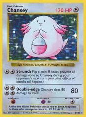 Chansey - 3/102 - Holo Rare - Shadowless Edition