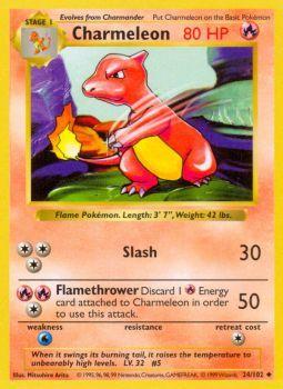 Charmeleon - 24/102 - Uncommon - Shadowless Edition