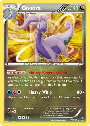 Goodra - 74/106 - Holo Rare - Reverse Holo