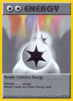 Double Colorless Energy - 96/102 - Uncommon - Shadowless Edition