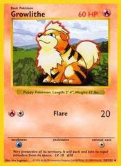 Growlithe - 28/102 - Uncommon - Shadowless Edition