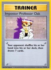 Impostor Professor Oak - 73/102 - Rare - Shadowless Edition