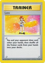 Lass - 75/102 - Rare - Shadowless Edition