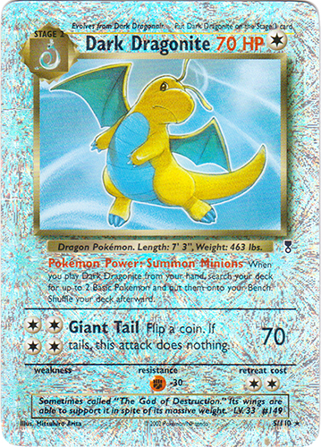 Pokemon deals Dark Dragonite 5 Holo Rare