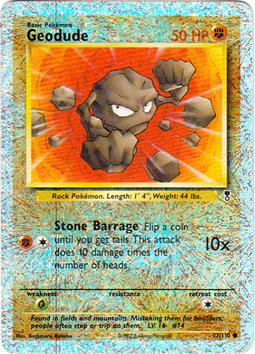 Geodude - 77/110 - Common - Reverse Holo