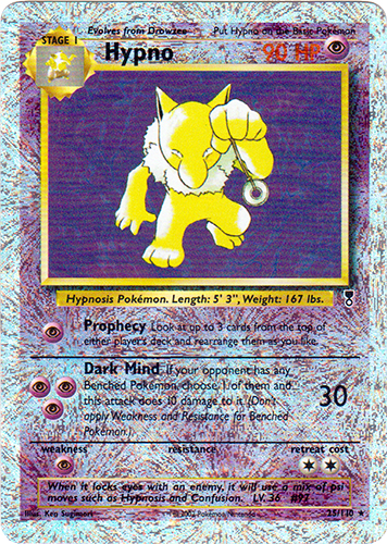 Hypno - 25/110 - Rare - Reverse Holo