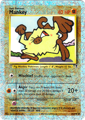 Mankey - 81/110 - Common - Reverse Holo