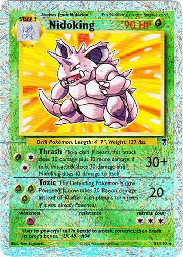 Nidoking - 31/110 - Rare - Reverse Holo