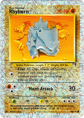 Rhyhorn - 90/110 - Common - Reverse Holo