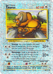 Tauros - 65/110 - Uncommon - Reverse Holo