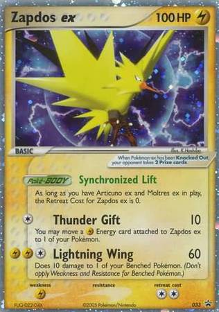 Zapdos-EX - 33 - EX Collectors Window Tins