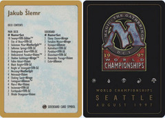 1997 Jakub Slemr Decklist Card