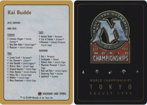 マジック：ザ・ギャザリング World Championship Decks 1999 Kai Budde mqdefault.jpg