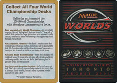 Collect All Four World Championship Decks - 2001