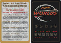 Collect All Four World Championship Decks - 2002