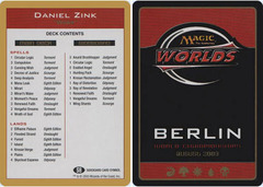 Decklist - Daniel Zink - 2003