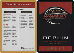 Decklist - Dave Humpherys - 2003