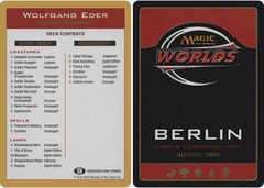 Decklist - Wolfgang Eder - 2003