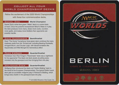 Collect All Four World Championship Decks - 2003